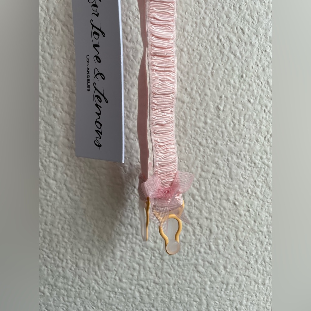 NWT For Love & Lemons April Bloom Garter Belt Pink Floral - Picture 16 of 16